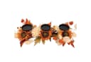 Online-Fuchs Kerzenständer Herbstdeko mit Sonnenblumen & Metallteller Bild 2