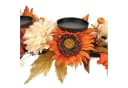Online-Fuchs Kerzenständer Herbstdeko mit Sonnenblumen & Metallteller Bild 3