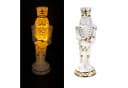 Online-Fuchs LED-Dekofigur Nussknacker Keramik Weiß/Gold Bild 1