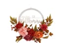 Online-Fuchs Türkranz mit LED-Lichterkette & Timer - Herbstdeko Bild 4