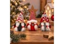 Online-Fuchs Weihnachtswichtel Dekofigur Rot Grau Weiss mit Mütze Bild 2
