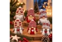 Online-Fuchs Dekofigur kleine Weihnachtswichtel Rot Grau Weiss Bild 2