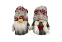 Online-Fuchs Dekofigur kleine Weihnachtswichtel Rot Grau Weiss Bild 3
