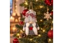 Online-Fuchs Dekofigur kleine Weihnachtswichtel Rot Grau Weiss Bild 4