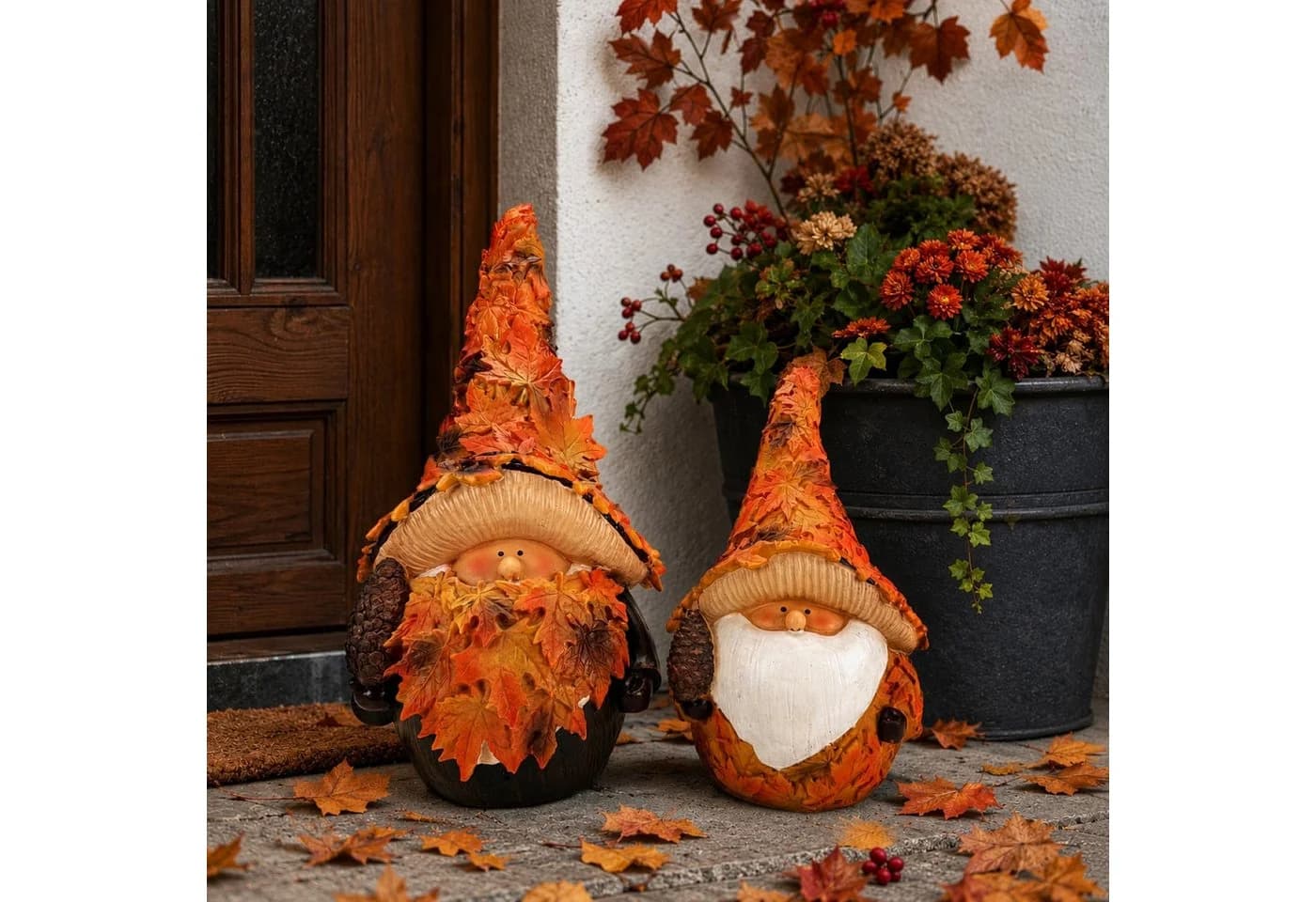 Online-Fuchs Gartenfigur Wichtel Bunt Polyresin - Bild 2