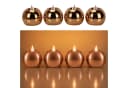 Online-Fuchs LED-Kerze 4er Set Kugelkerzen Timer Spiegeleffekt Roségold Bild 2
