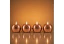 Online-Fuchs LED-Kerze 4er Set Kugelkerzen Timer Spiegeleffekt Roségold Bild 3