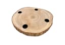 Online-Fuchs Adventskranz Baumscheibe Paulownia-Holz Stabkerzen Bild 1