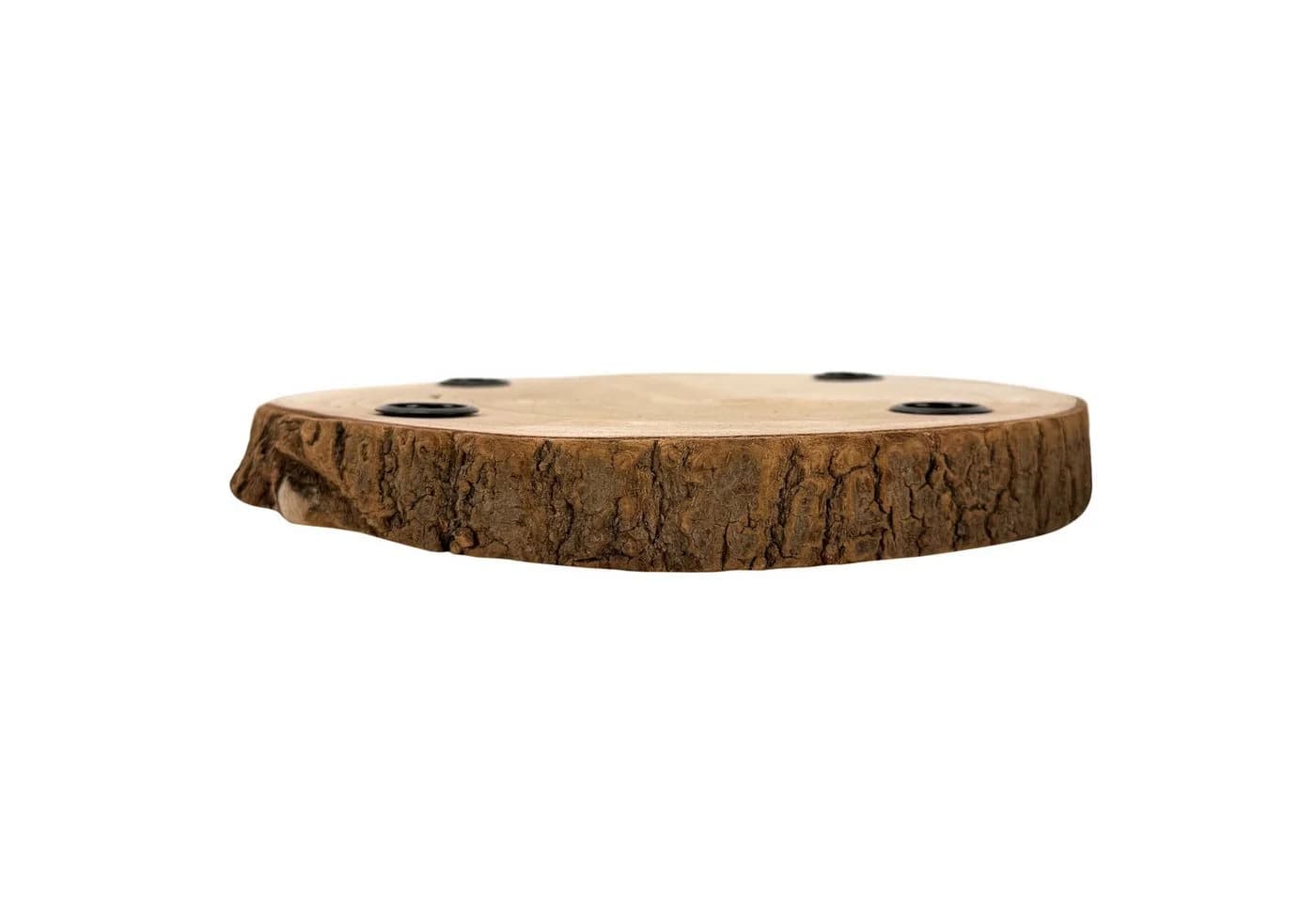 Online-Fuchs Adventskranz Baumscheibe Paulownia-Holz Stabkerzen - Bild 3
