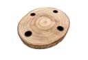 Online-Fuchs Adventskranz Baumscheibe Paulownia-Holz Stabkerzen Bild 4
