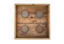 Fuchs Adventskranz Holz Eckig Schlicht Kerzenhalter Metall Bild 4