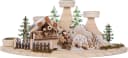 OTTO home Teelichthalter Weihnachtsdeko Winterlandschaft aus Holzwerkstoff Bild 1
