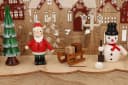 Myflair LED Schwibbogen Weihnachtsdeko Beige/Rot Holz Bild 1