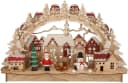 Myflair LED Schwibbogen Weihnachtsdeko Beige/Rot Holz Bild 2
