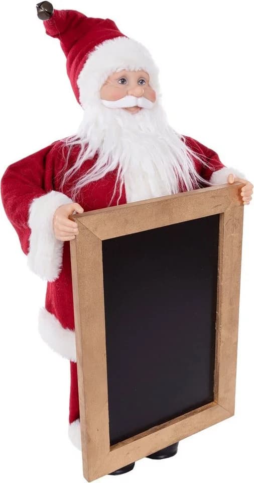Myflair Weihnachtsmann Deko Figur Rot Mit Tafel