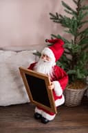 Myflair Weihnachtsmann Deko Figur Rot Mit Tafel Bild 4