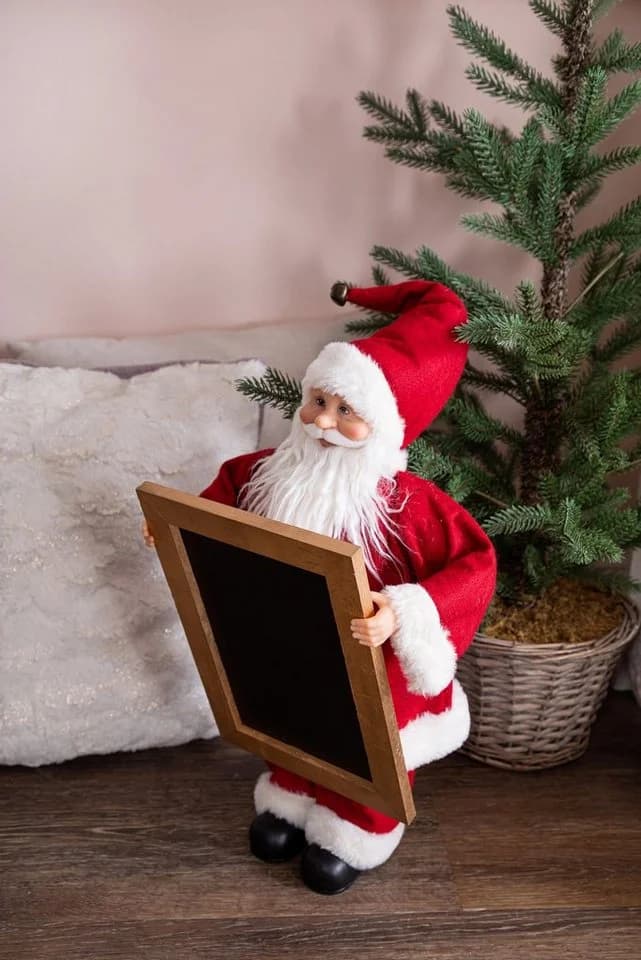 Myflair Weihnachtsmann Deko Figur Rot Mit Tafel - Bild 4