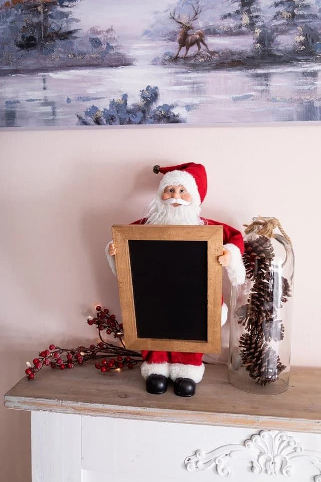 Myflair Weihnachtsmann Deko Figur Rot Mit Tafel - Bild 5