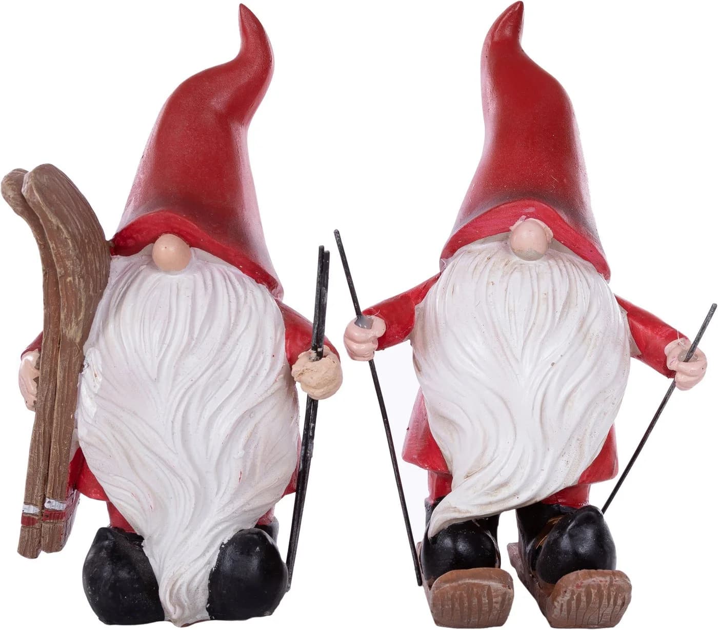 MyFlair Weihnachtsfigur Wichtel auf Skiern Rot - Bild 2