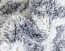 MyFlair Hochflor-Teppich Top Shag Grau/Elfenbein Rauten Design Bild 4