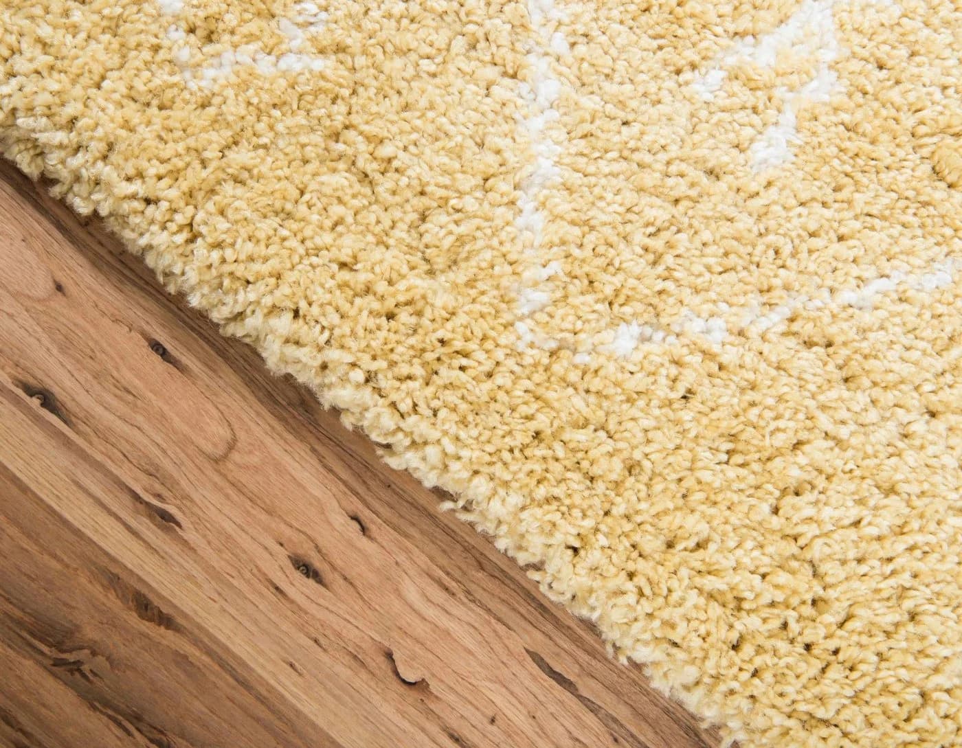MyFlair Hochflor-Teppich Temara Shag Gelb/Elfenbein Skandi Design - Bild 5