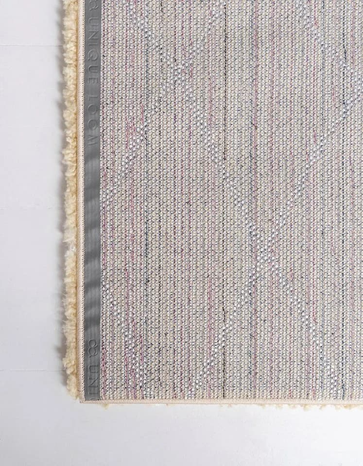 MyFlair Hochflor-Teppich Temara Shag Gelb/Elfenbein Rauten Design - Bild 3