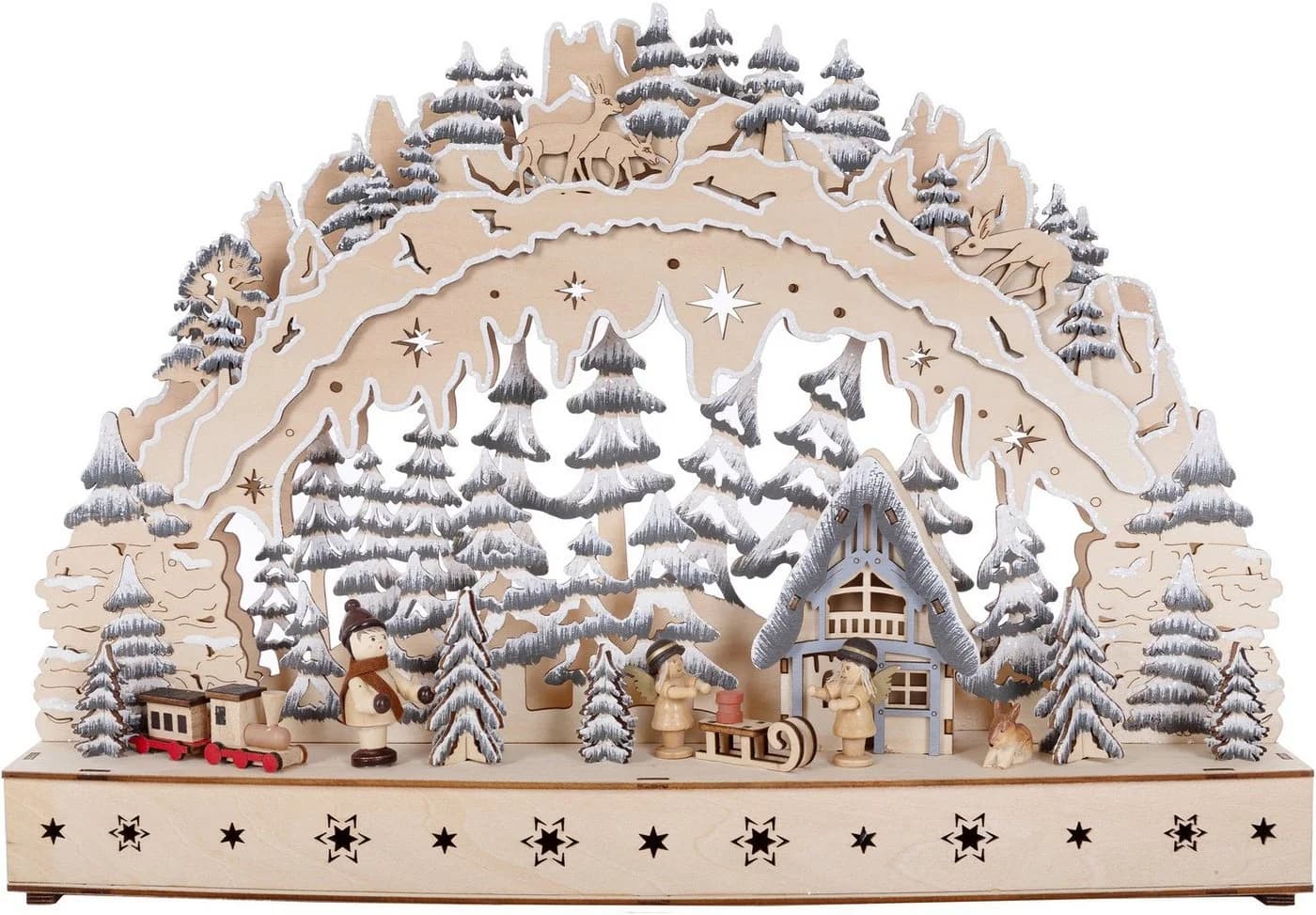 Myflair LED Schwibbogen Weihnachtsdeko Beige/Grau - Bild 2
