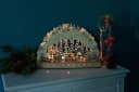 Myflair LED Schwibbogen Weihnachtsdeko Beige/Grau Bild 4