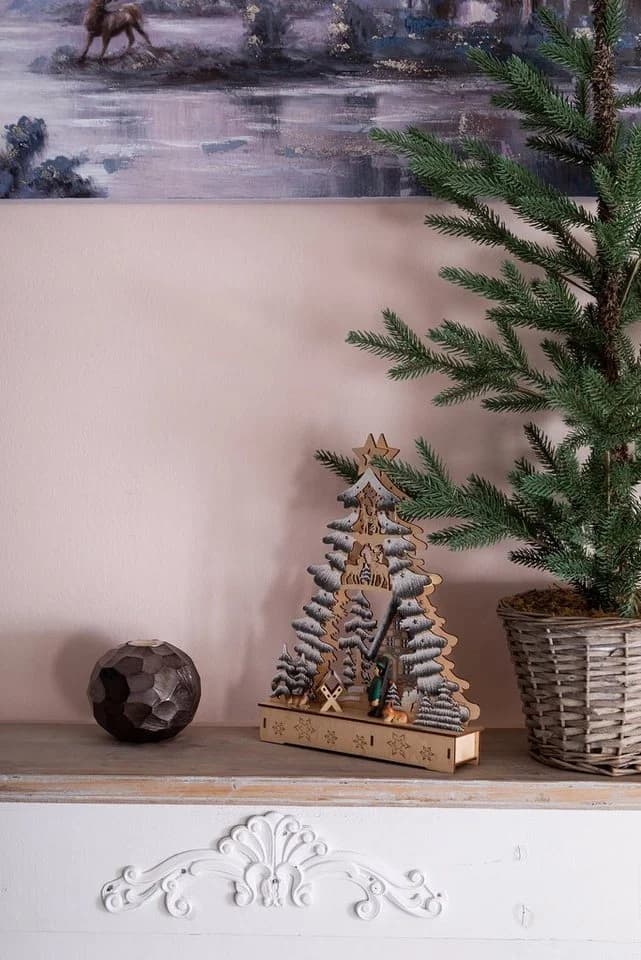 Myflair Weihnachtsdorf Weihnachtsdeko Tannenbaumform Beige - Bild 4