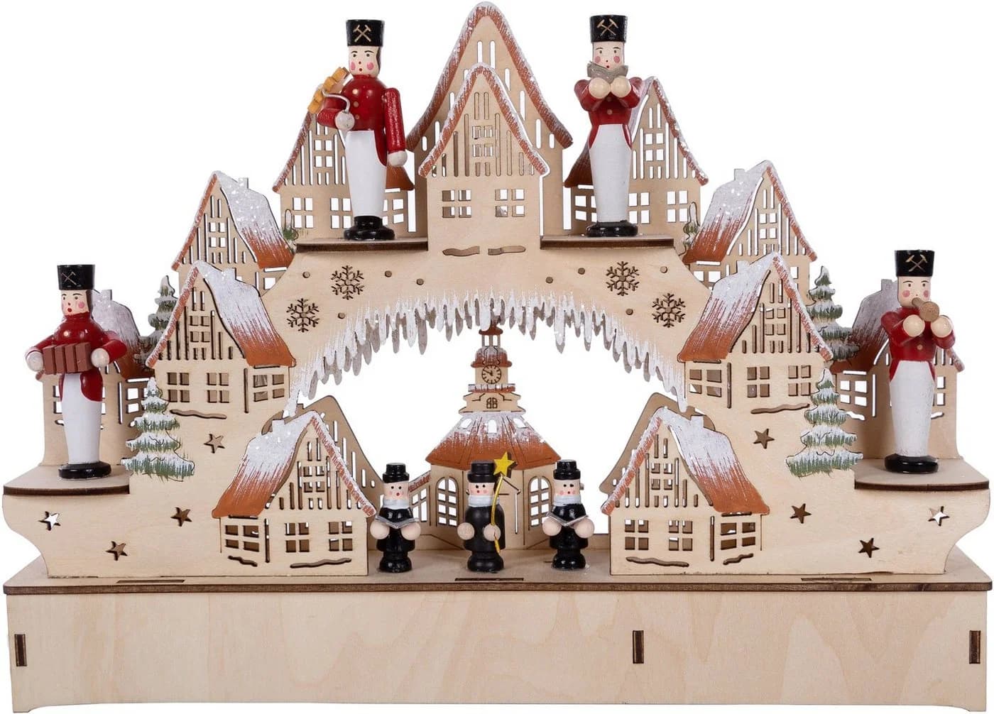 OTTO home LED Schwibbogen Weihnachtsdeko Beige Holz - Bild 2