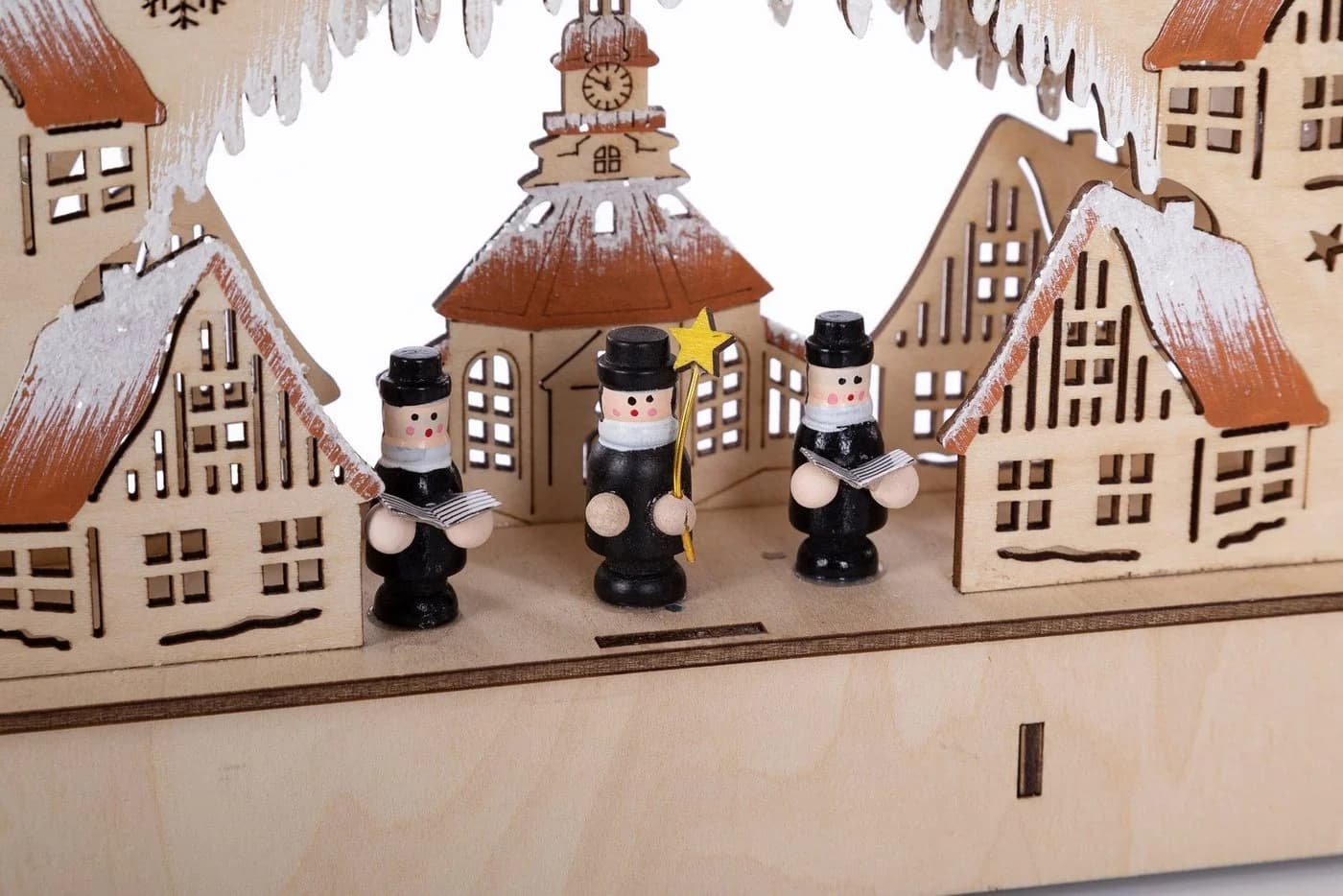 OTTO home LED Schwibbogen Weihnachtsdeko Beige Holz - Bild 3