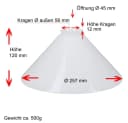 Home4Living Lampenschirm Schusterschirm Opal Weiß Ø 257mm Lampenglas E27 Ersatzglas Bild 1