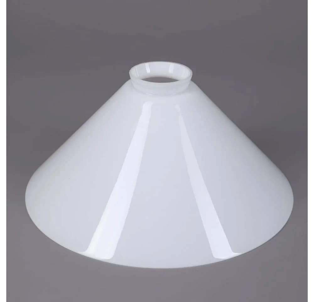 Home4Living Lampenschirm Schusterschirm Opal Weiß Ø 257mm Lampenglas E27 Ersatzglas - Bild 3