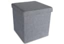 Home4Living Sitztruhe faltbar mit Stauraum grau/orange Bild 2