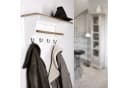 Home4Living Wandgarderobe Weiß Landhausstil mit 4 Haken und Ablage Bild 1