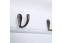 Home4Living Wandgarderobe Weiß Landhausstil mit 4 Haken und Ablage Bild 3