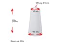 Home4Living Lampenschirm Lampenglas Weiß Gewischt Ø 100-150 Ersatzglas E27 Dekorativ Bild 1