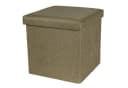 Home4Living Sitztruhe Sitzbox Sitzwürfel Sitzhocker Stoffbox Textilbox Hocker Grün Bild 2