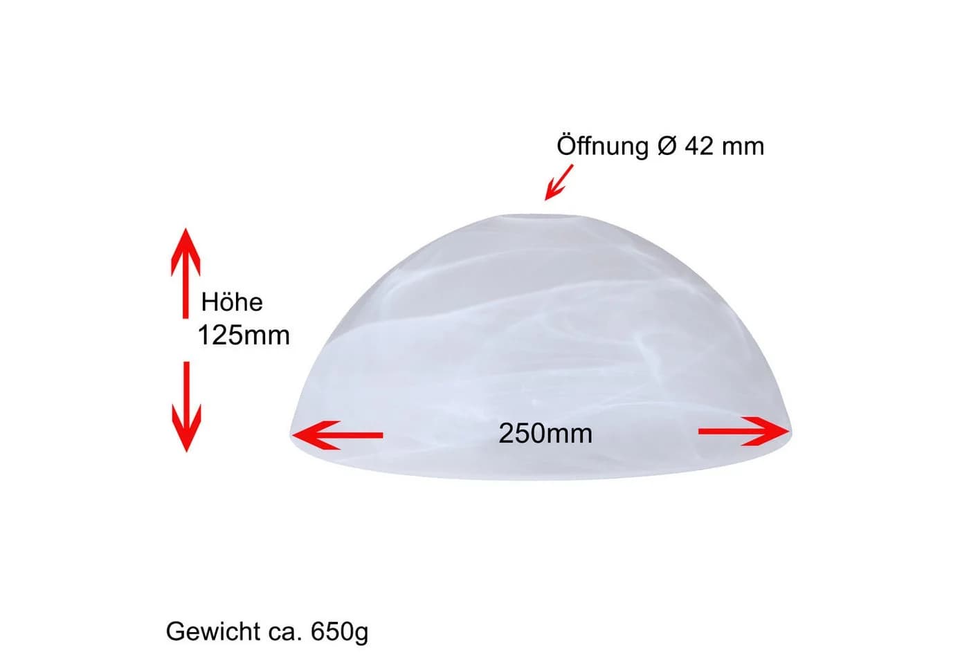 Eleganter Lampenschirm aus Alabasterglas und Glas