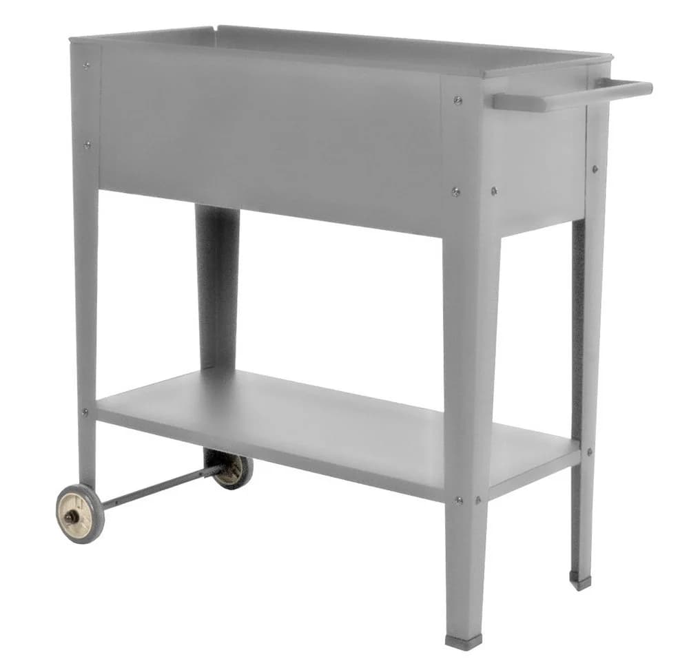 Home4Living Hochbeet Grau Metall mit Rollen - Bild 2
