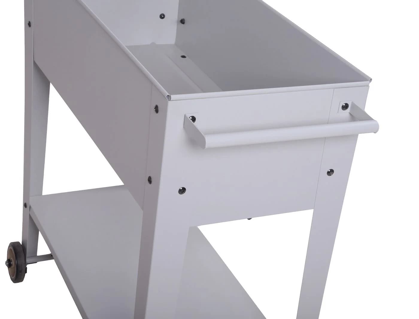 Home4Living Hochbeet Grau Metall mit Rollen - Bild 4