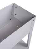 Home4Living Hochbeet Grau Metall mit Rollen Bild 5