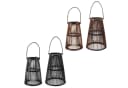 Home4Living Kerzenlaterne Laterne Holzlaterne Windlicht 2er Set Gartenlaterne Braun Bild 1
