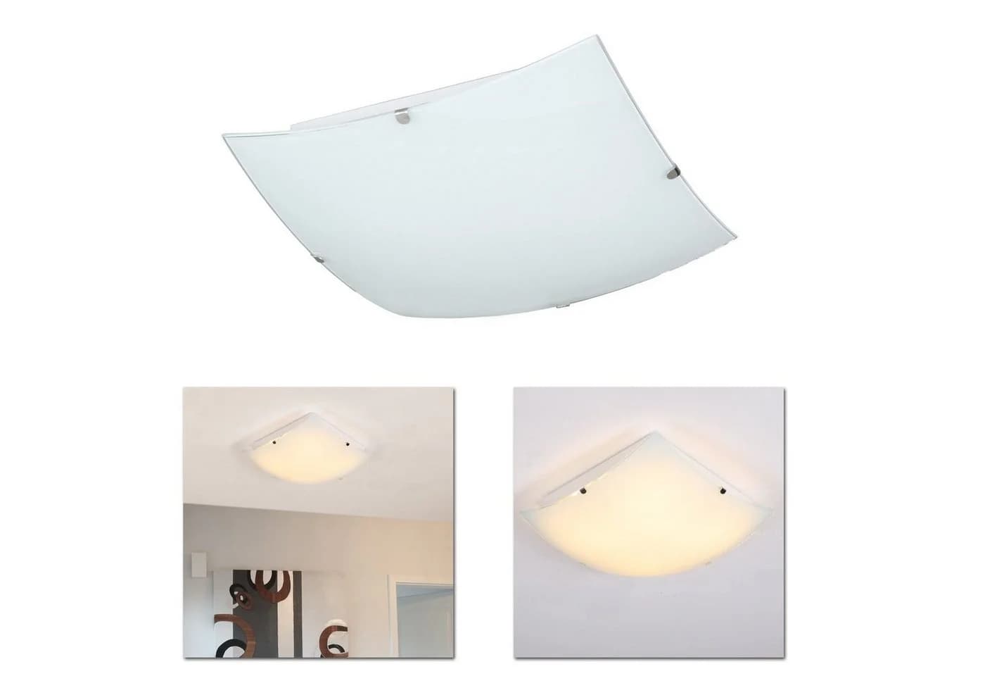 Home4Living LED Deckenleuchte LORENZ Weiß Modern