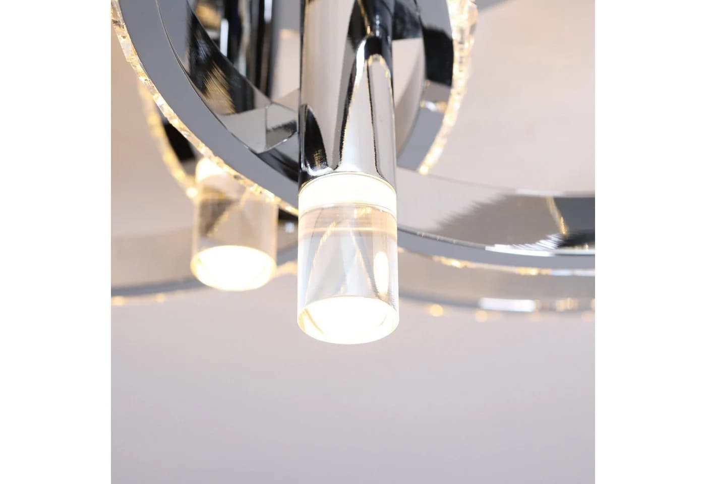 Home4Living LED Deckenleuchte 31W Modern Chrom Weiß Dimmbar - Bild 4
