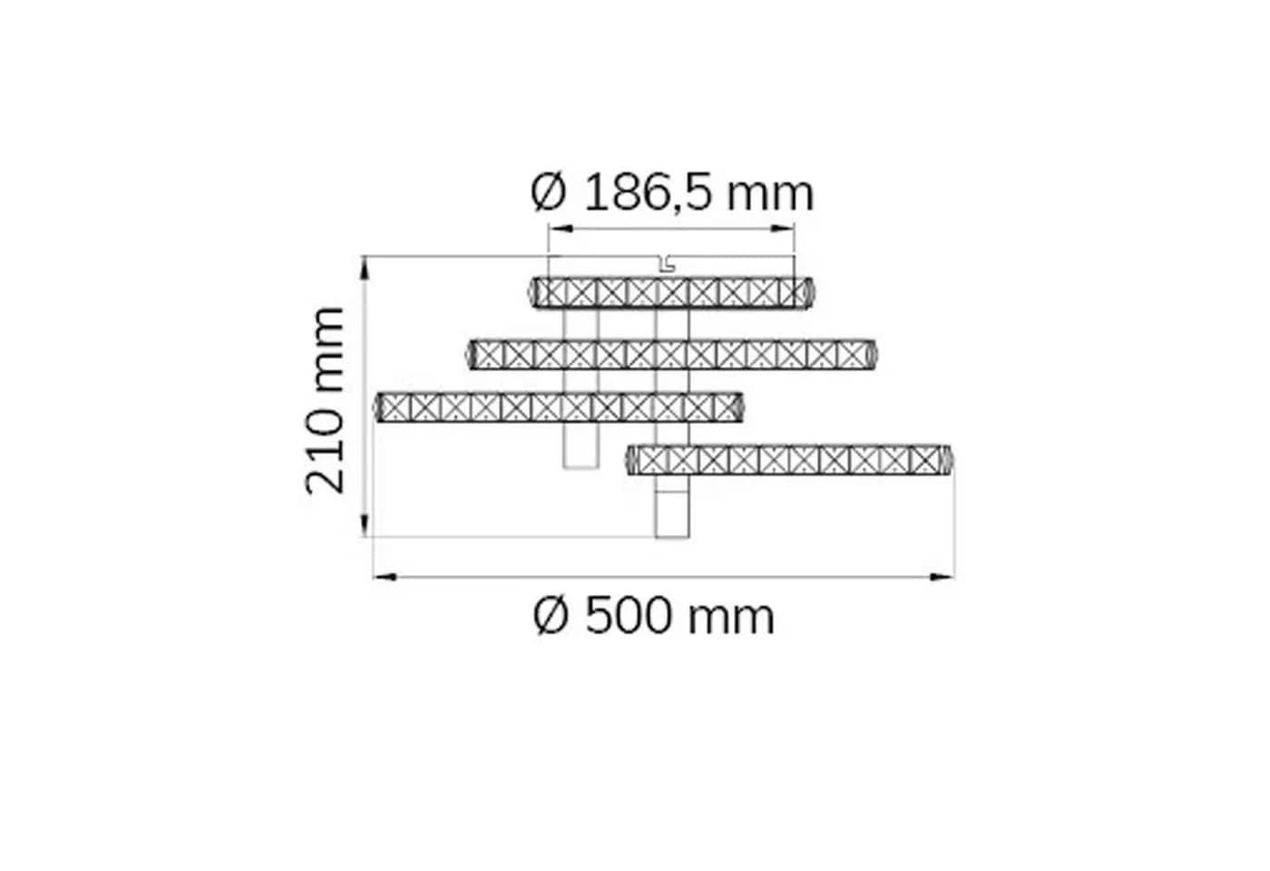 Home4Living LED Deckenleuchte 31W Modern Chrom Weiß Dimmbar - Bild 5