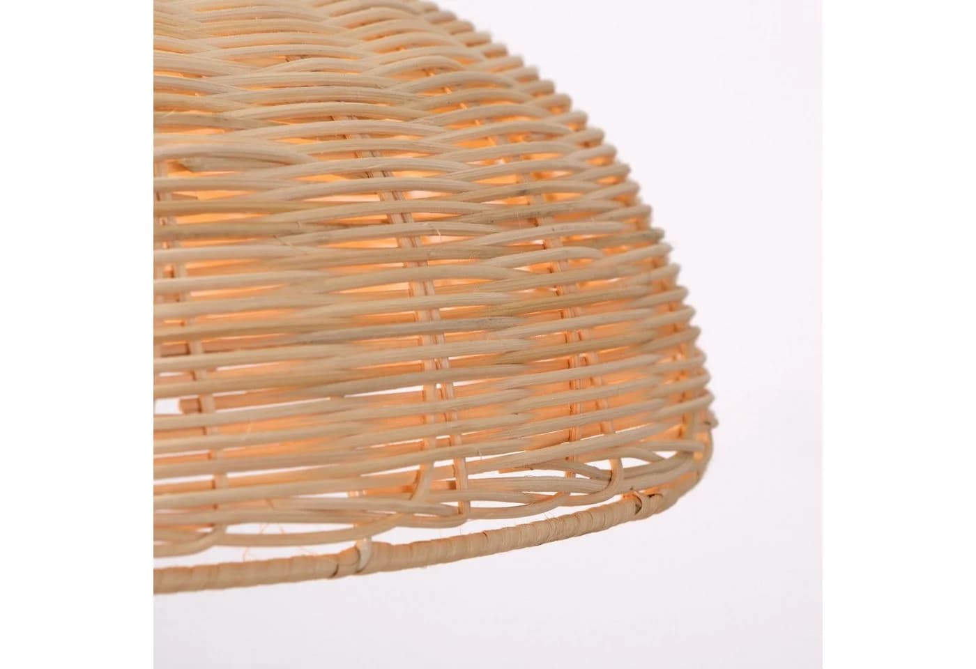 Home4Living Pendelleuchte Rattan E27 Ø 48cm Braun - Bild 4