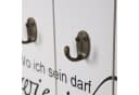 Home4Living Wandgarderobe „Wo die Liebe wohnt“ Weiß Rustikal Bild 4