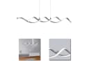 Home4Living Pendelleuchte LED 2-flg. Nickel matt/Weiß Bild 1