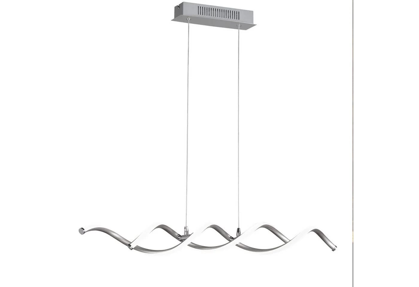 Home4Living Pendelleuchte LED 2-flg. Nickel matt/Weiß - Bild 2